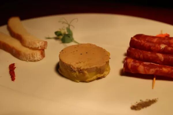 Délice de foie gras au chorizo